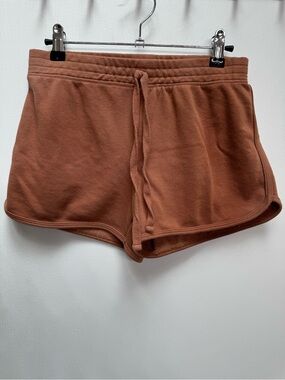 Bozzolo Rust-Toned Terry Athletic Shorts
